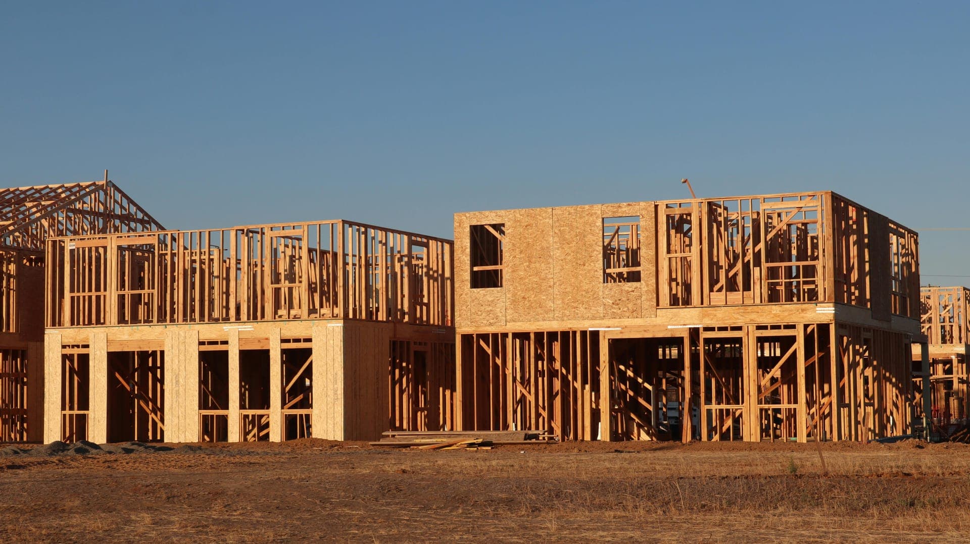 House framing on a new build